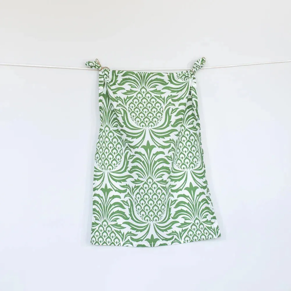 100% Cotton Tea Towel - Leon Green