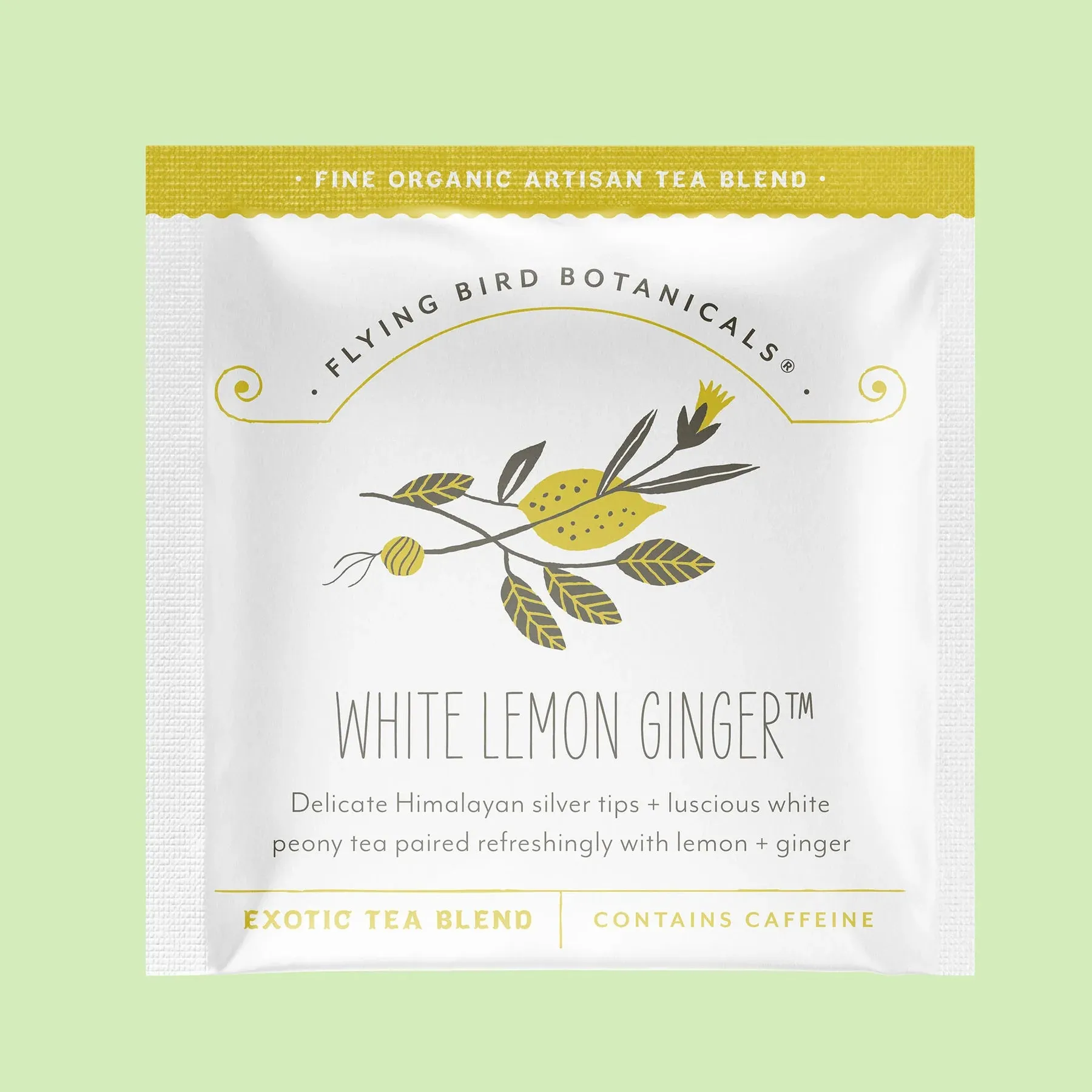 6- Bag Tin: White Lemon Ginger