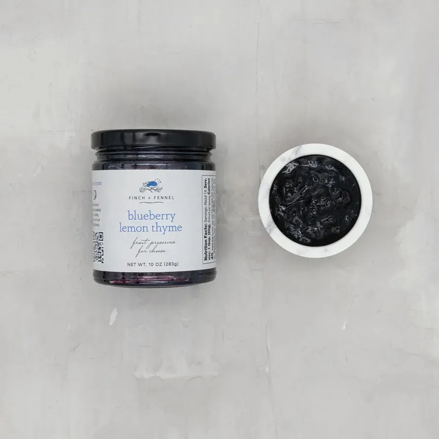 Blueberry Lemon Thyme Fruit Preserves for Cheese