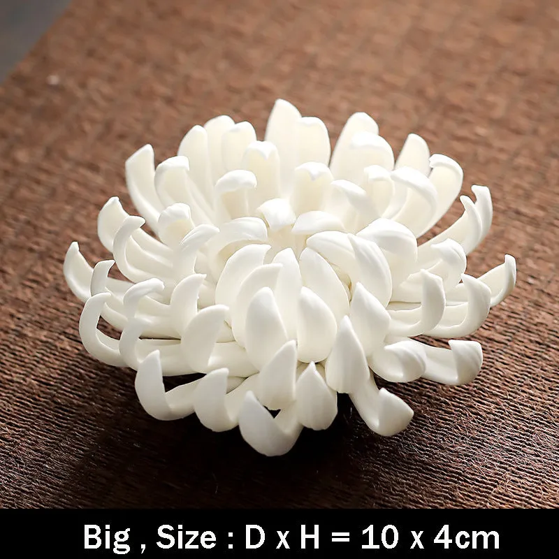 Chrysanthemum Ceramic Incense Burner