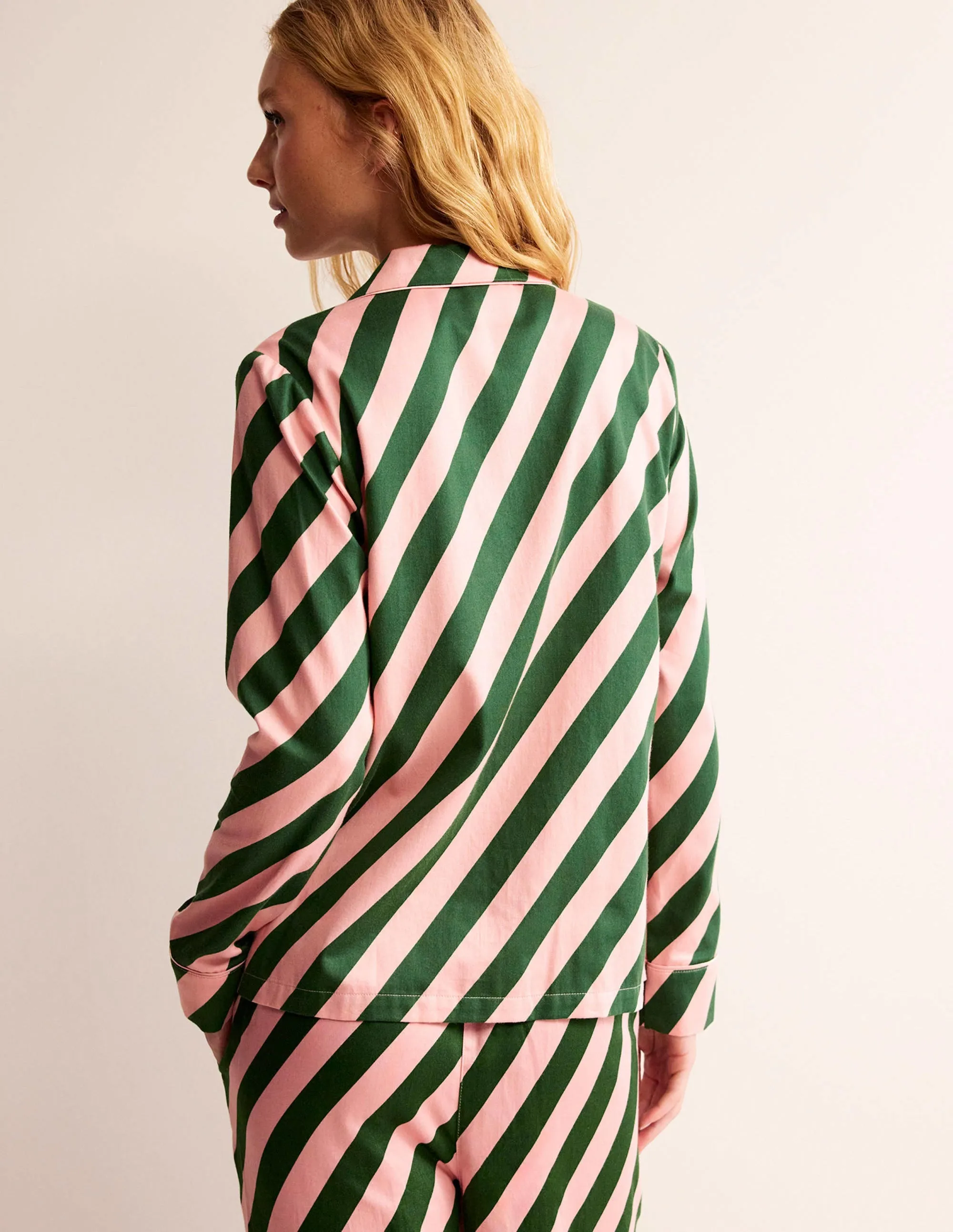 Cotton Sateen Pyjama Shirt-Ceylon Yellow, Tiger