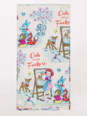 Cute Little F**kers - Tea Towel