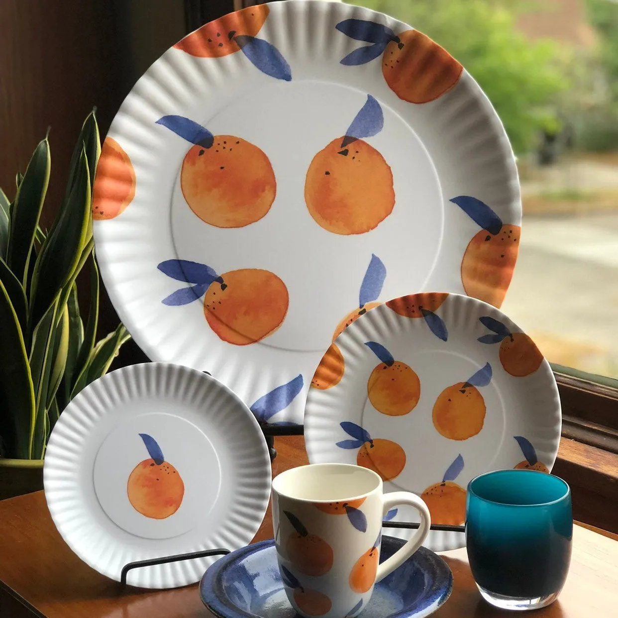 Fantastical Fruit Melamine Plate Set (9 inch)
