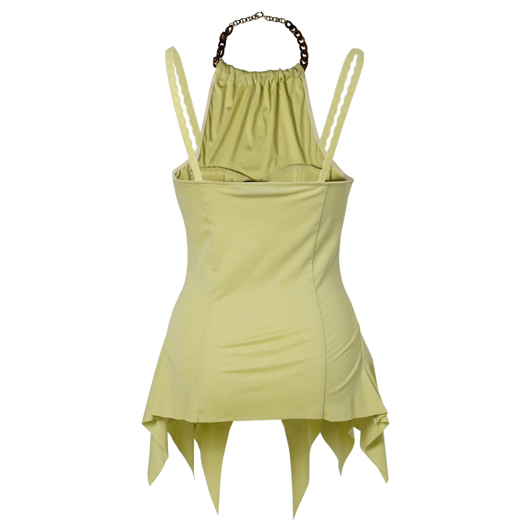 HALTER NECK GATHERED TOP / GINGER