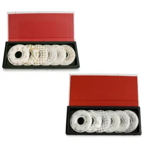 Kinsai Glass Marker - 6 Set Gift Box,Gold,Silver