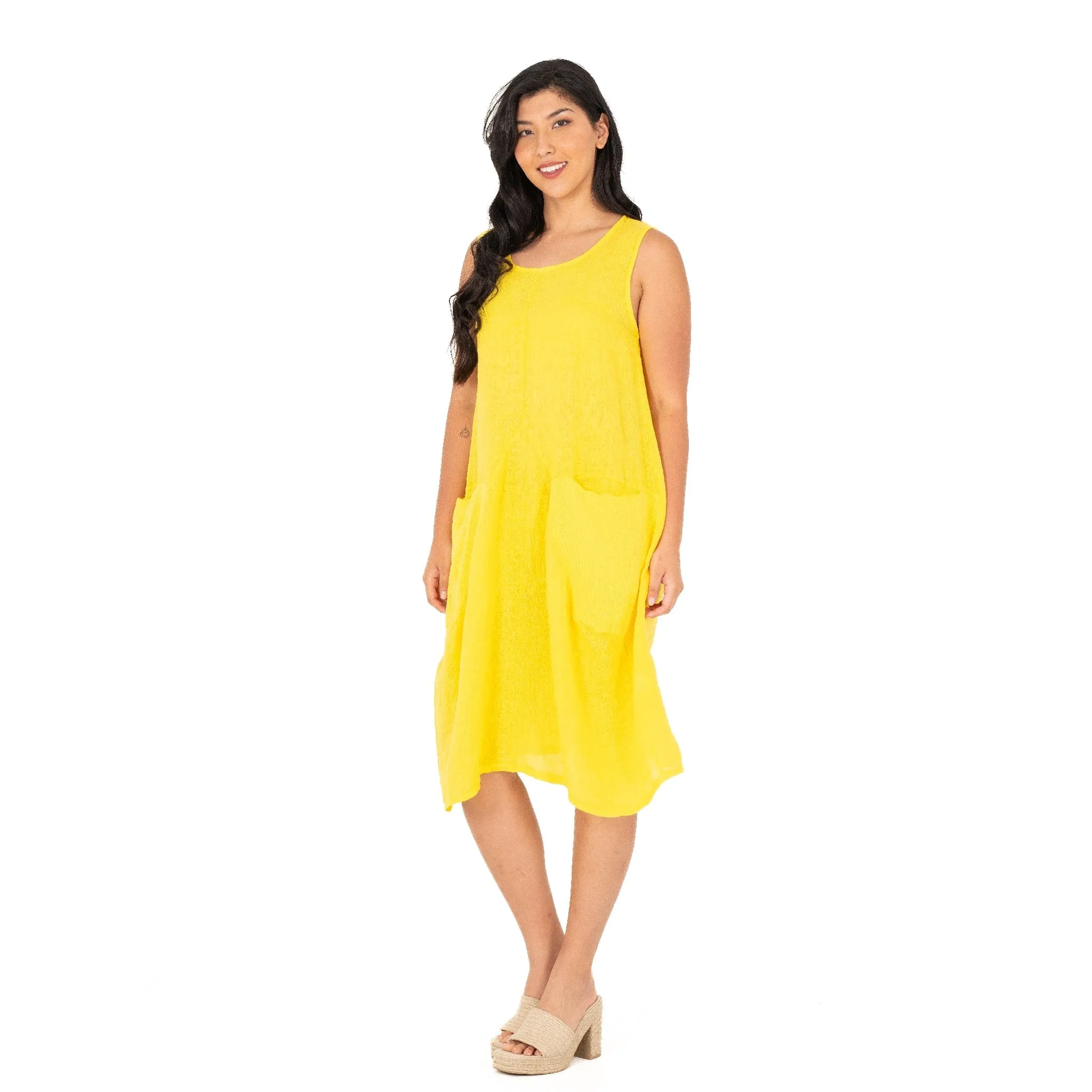 M Made in Italy  Women's Woven Dress