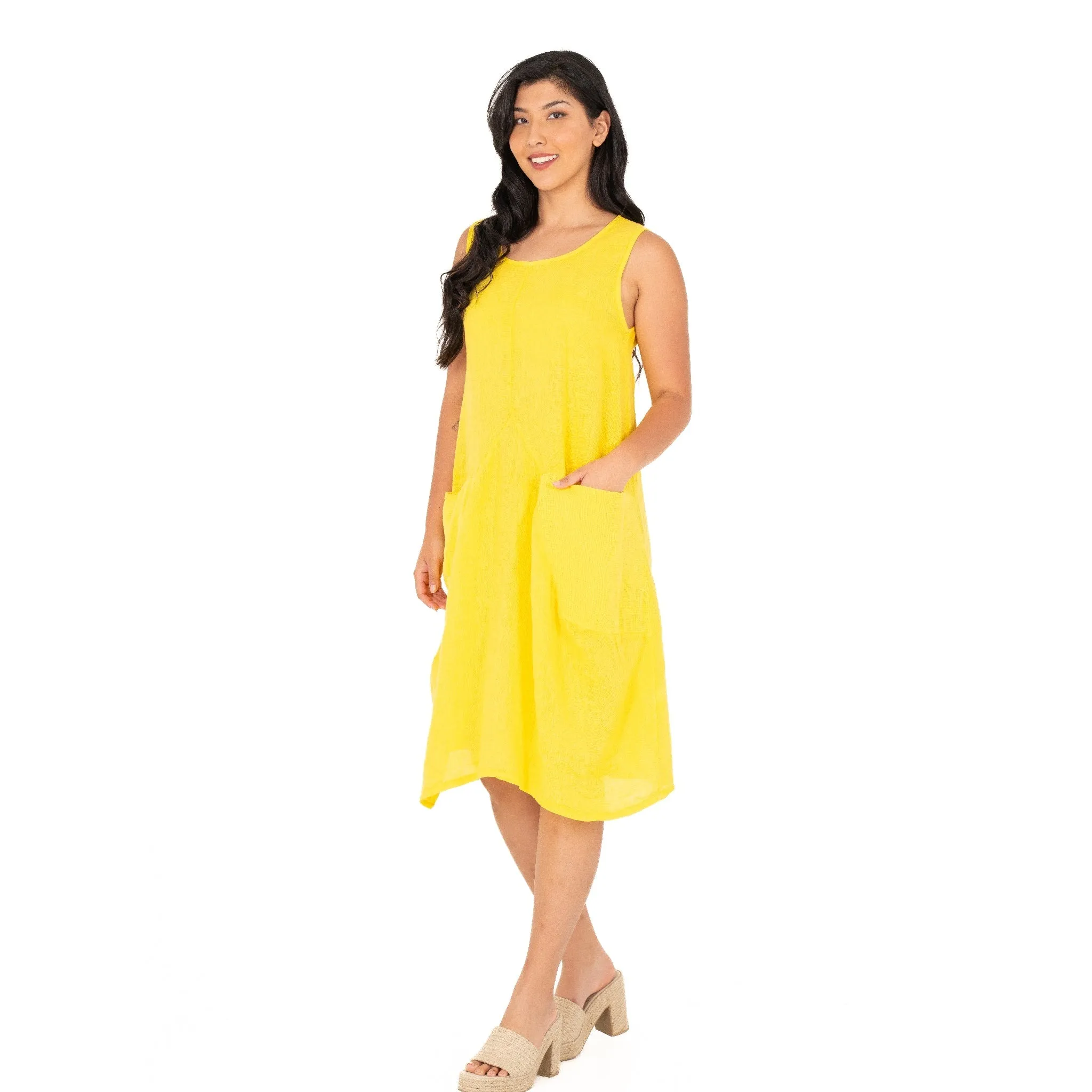 M Made in Italy  Women's Woven Dress