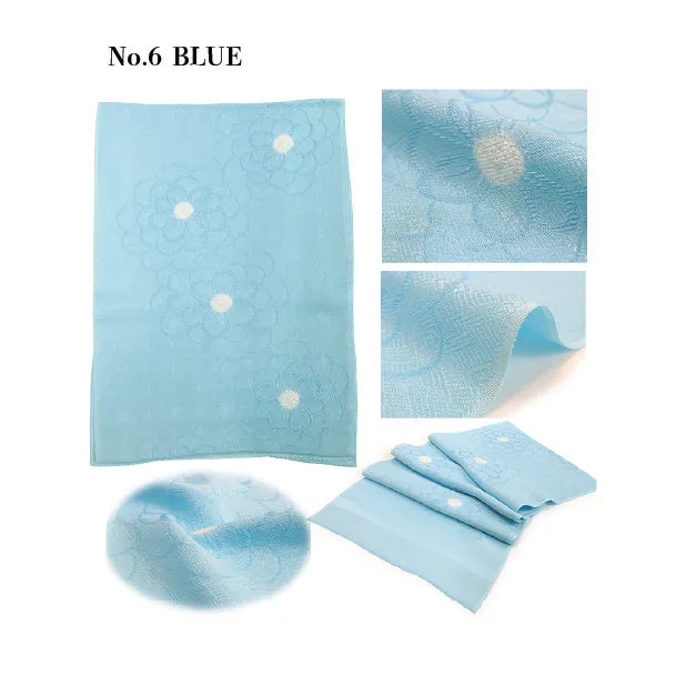 Tango Chirimen Crepe Silk Obiage;Obi Bastle -Flower Pattern