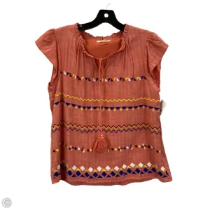 Top Sleeveless By Tea N Rose In Orange, Size: M